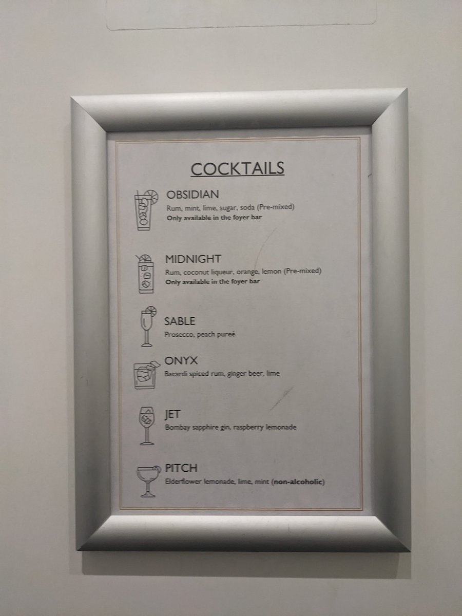 Who can guess from the cocktail list where I am?