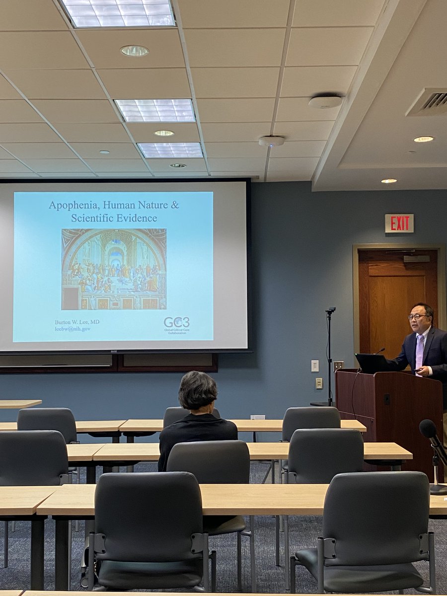 CCM welcomed Burton Lee, who gave 2 talks. 4/9 he was our guest speaker at our Scholar Day, he presented 'Mastery of Complex Concepts in Critical Care: A Mechanical Ventilation Example', and on 4/10 he spoke at our GR, he presented 'Apophenia, Human Nature & Scientific Evidence'