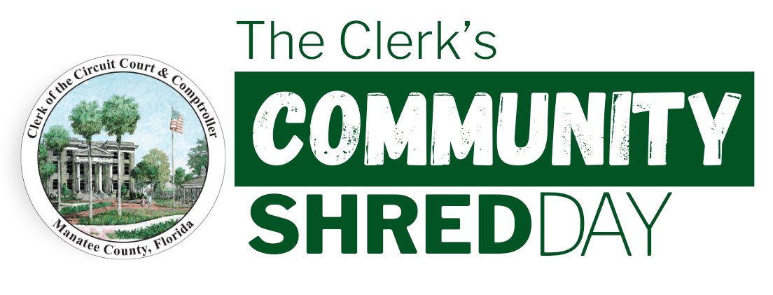 The Clerk's Community Shred Day spring event is happening on April 20, from 9-11 AM, at the Manatee County Fairgrounds. Click here for event details: manateeclerk.com/clerks-news/20…