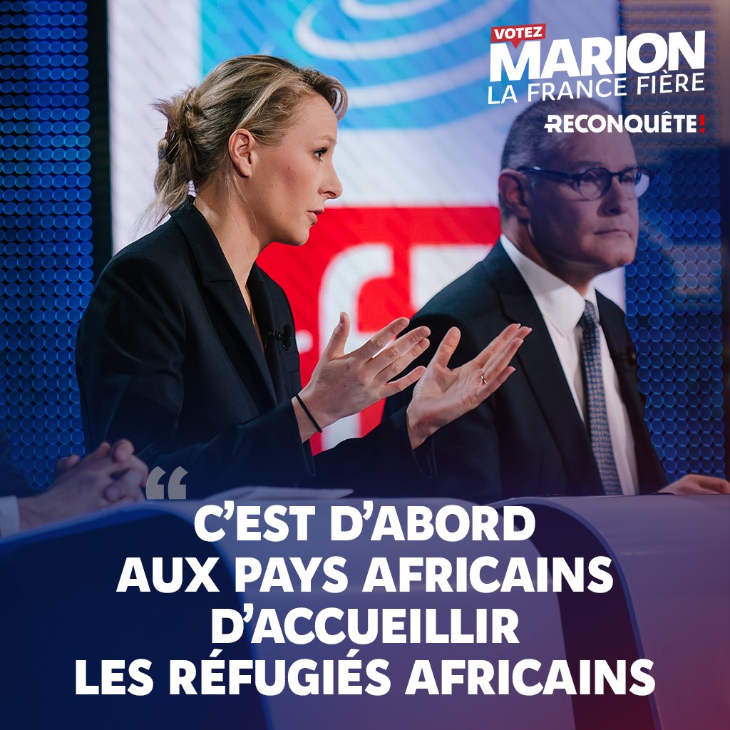 Le bon sens migratoire. #VotezMarion