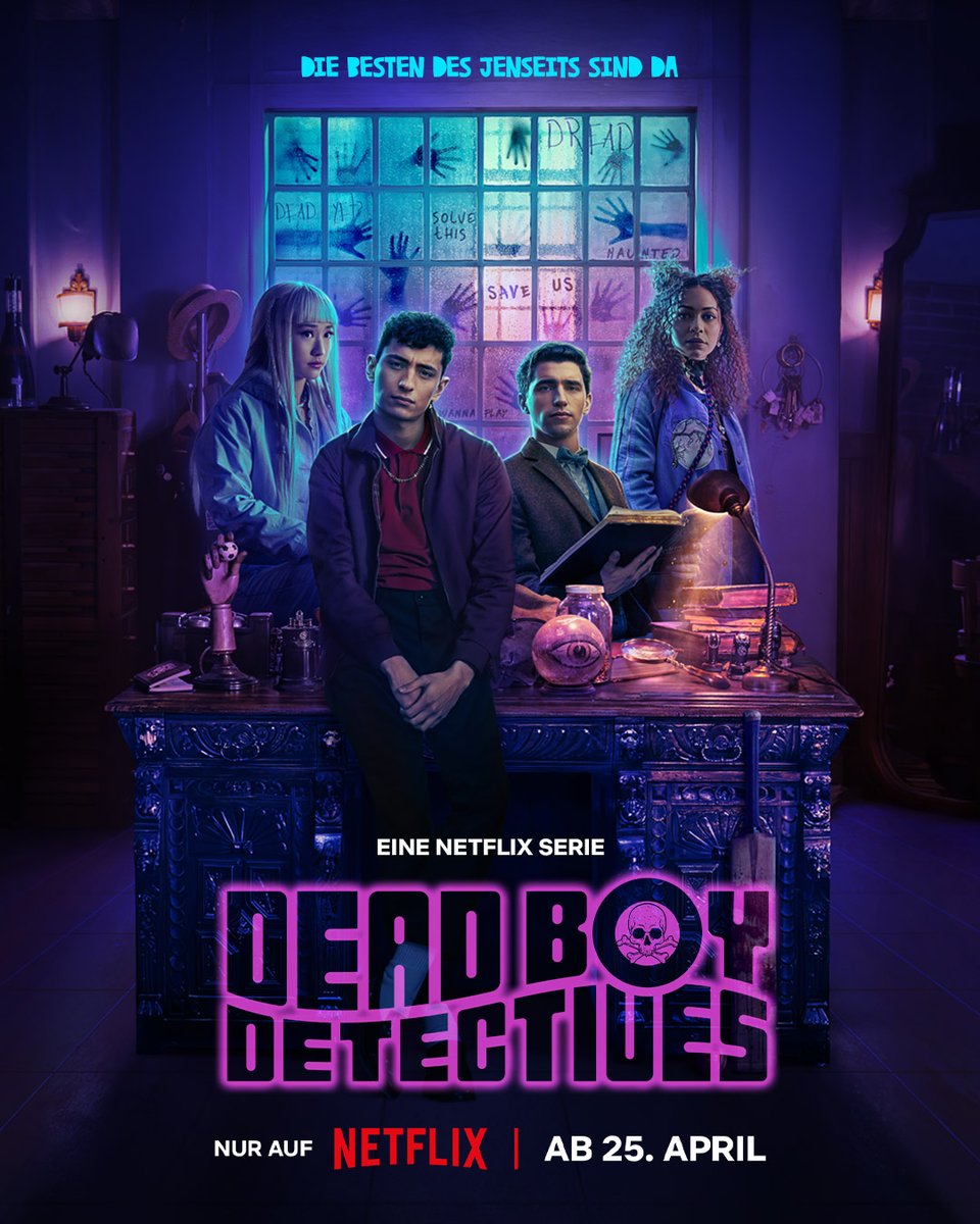 Löse die Rätsel oder fahr zur Hölle. Die Dead Boy Detectives kommen in zwei Wochen, nur auf Netflix.