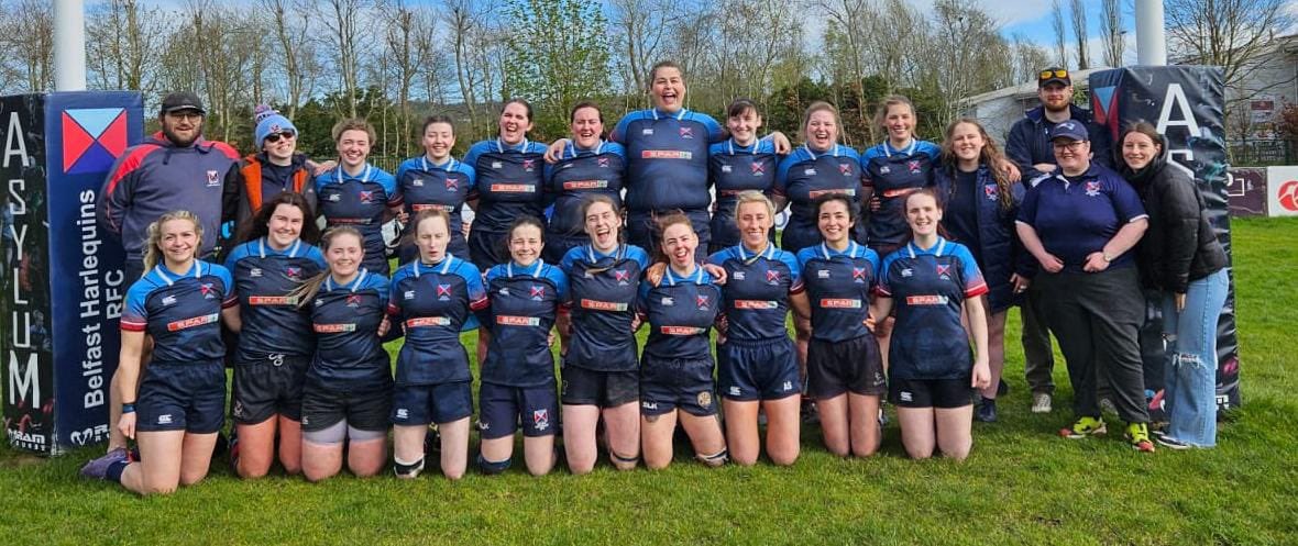 ᴡᴇᴇᴋᴇɴᴅ ʀᴇsᴜʟᴛ 👊

A big win for <a href="/QuinsWRFC/">BelfastHarlequinsWomen</a> at the weekend against <a href="/OmaghAcciesRFC/">Omagh Accies RFC</a> closing out the league season 😎

They now turn their attention to the Ulster Junior Shield Final against <a href="/DungannonRFC/">Dungannon Rugby Club</a> in Dungannon on April 28th 😤

#TogetherWeRise