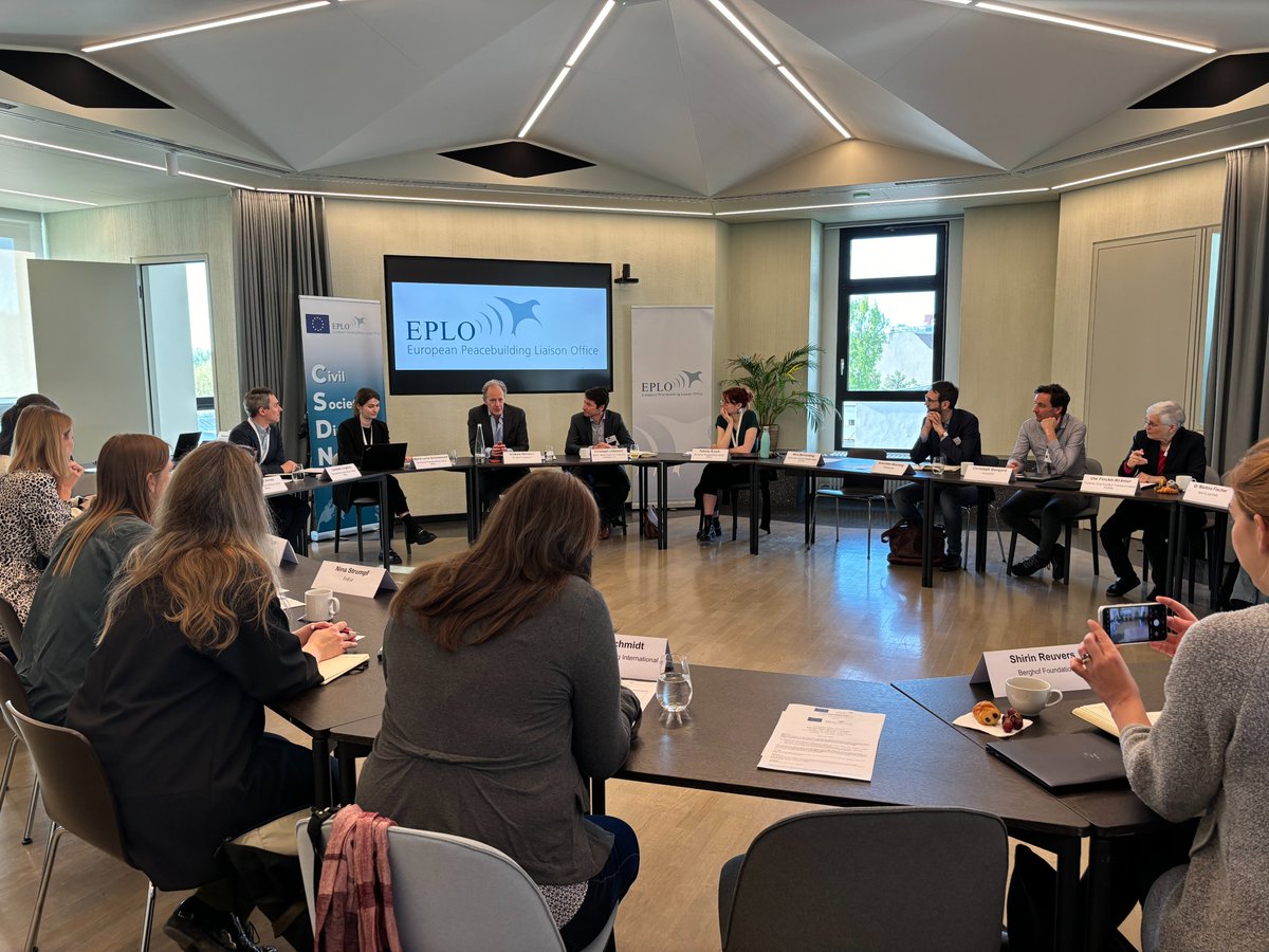 Today’s discussions in Berlin show: As civic spaces and discursive spaces for #peace become increasingly narrow, we need to ensure that peace stays on top of the #EU’s agenda 🇪🇺 and be increasingly creative and vocal about it, both in Berlin and in Brussels.