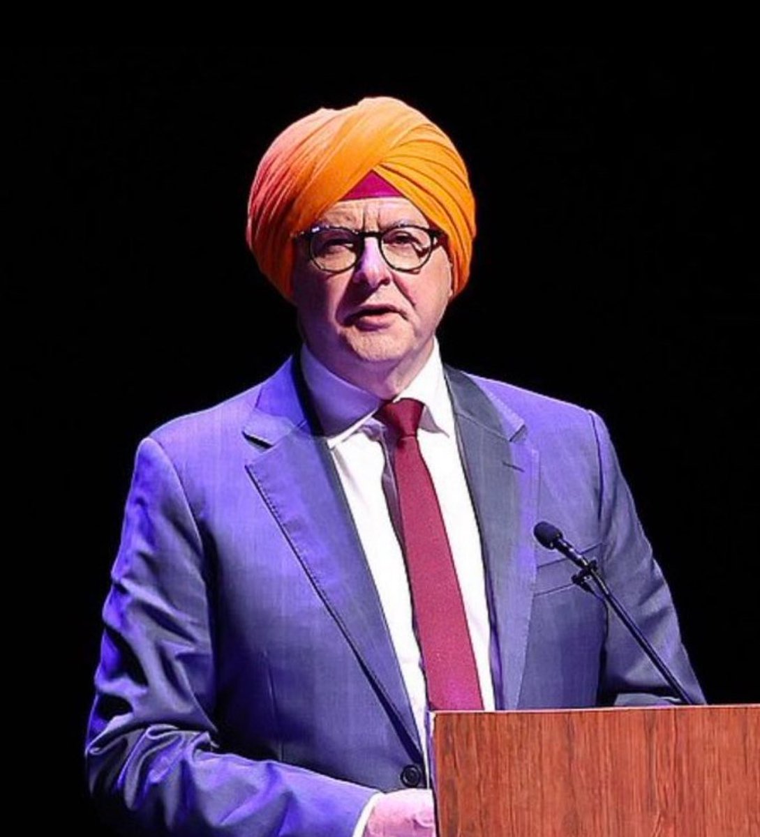 The Australian Prime Minister Anthony Albanese will happily wear a Turban but refuses to wear an Australian flag pin on his suit.