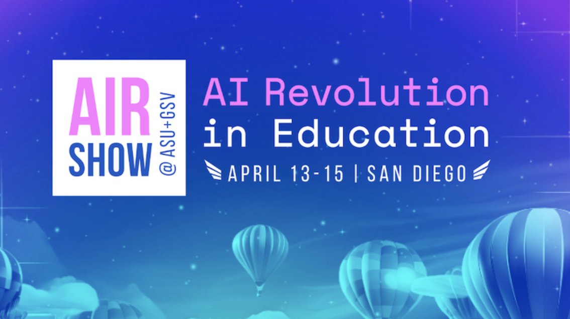 🌴💻I’m so darn excited for the #ASUGSVAIRShow in San Diego this weekend! Can't wait to explore how #AI is shaping the future of education. Who else will be there joining in on the fun?  #AIinEducation #EdTech #education 🌞