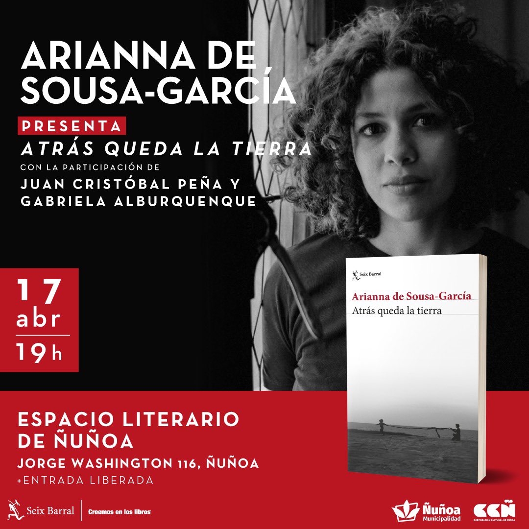De nuestra cartelera cultural: el miércoles próximo la gran Arianna de Sousa-García lanza “Atrás queda la tierra”, una novela de no ficción que trabajó en el Magíster en Escritura Narrativa de <a href="/periodismouah/">Periodismo UAH</a> 

A las 19 hrs, en el Espacio Literario de Ñuñoa. La entrada es libre.