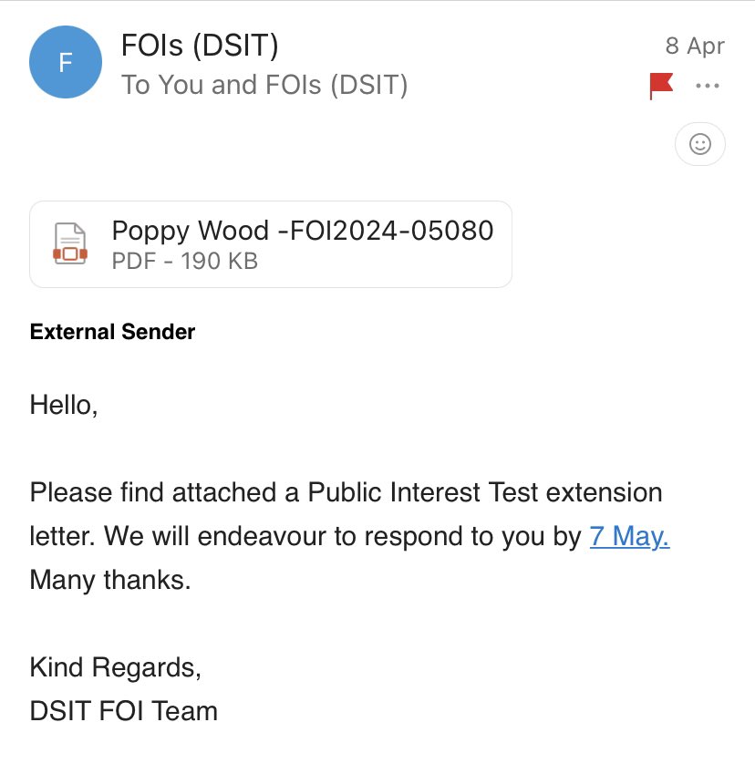 The Govt has confirmed after an FOI request by Research Professional News that Michelle Donelan’s legal fees cost an extra £19,000 on top of the £15,000 libel bill Funny that on Monday it blocked my FOI asking the exact same thing and said a public interest test was needed