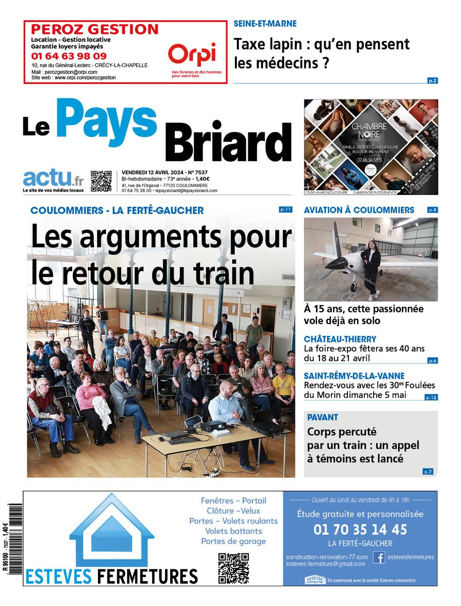 Bonsoir à toutes et tous ! Voici la une de votre journal de demain.
Vous pouvez nous retrouver aussi sur actu.fr en suivant le lien :
moncompte.actu.fr/acheter/le-pay…