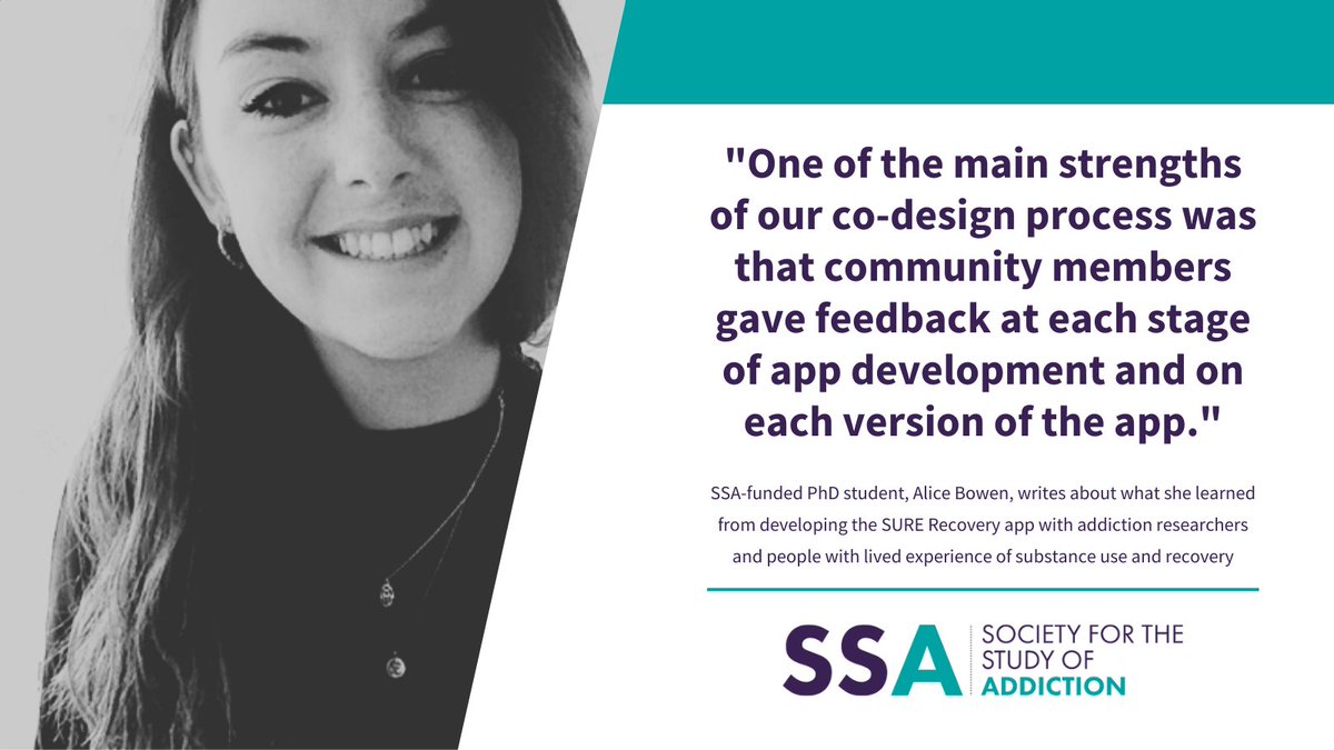 Society for the Study of Addiction (@ssa_addiction) on Twitter photo Alice Bowen blogs about 'lessons in co-design' while working with the <a href="/SURE_Recovery/">SURE Recovery</a> project team tinyurl.com/26cmyvh7 | This is a great read for early career researchers and people interested in collaborations between researchers and people with lived experience! Alice Bowen blogs about 'lessons in co-design' while working with the <a href="/SURE_Recovery/">SURE Recovery</a> project team tinyurl.com/26cmyvh7 | This is a great read for early career researchers and people interested in collaborations between researchers and people with lived experience!