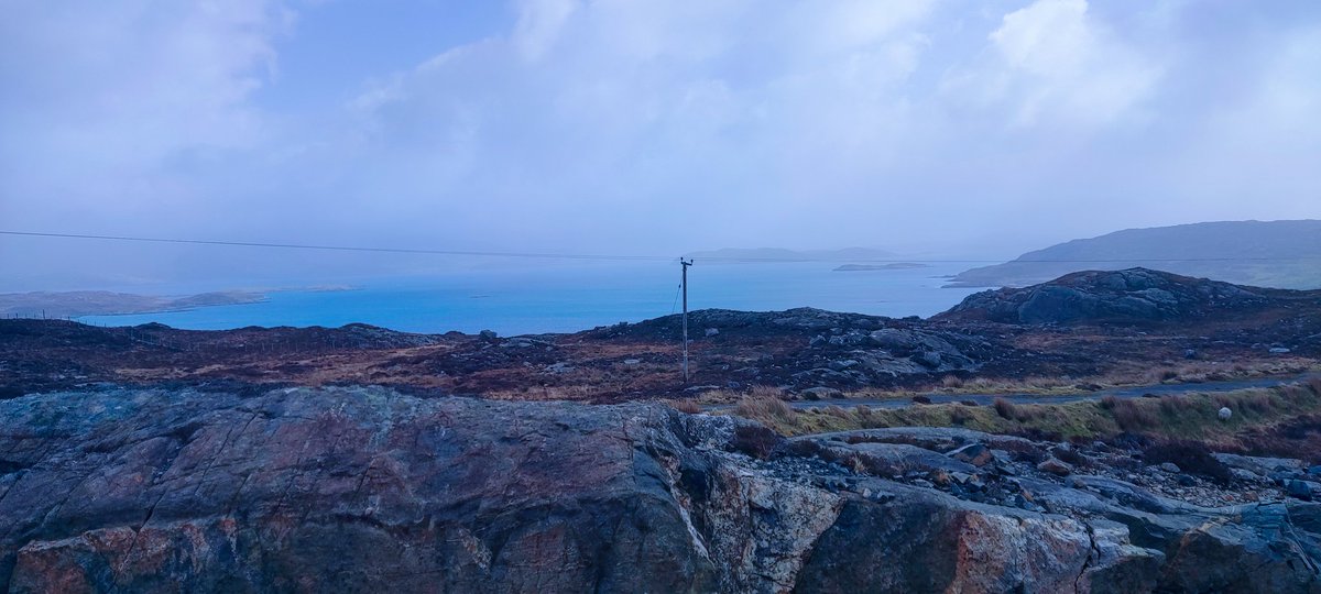 Some very atmospheric scenery in Harris this morning. One of the perks of working around the schools is the travel.