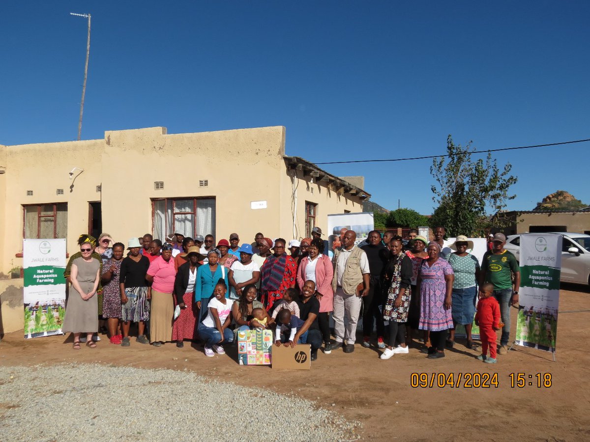hafltaem's tweet photo. #Aquaponic #Aquaculture.
Jwale Farms based in Limpopo GA Matlala Semananeg Rural Village, welcomes visitors from VTT Finland, CSIR South Africa, Department of Agriculture  Limpopo, Agritourza(Mlab) and Community Members to their newly built Aquaponi fish Farm. https://t.co/RXdvxoOHEa