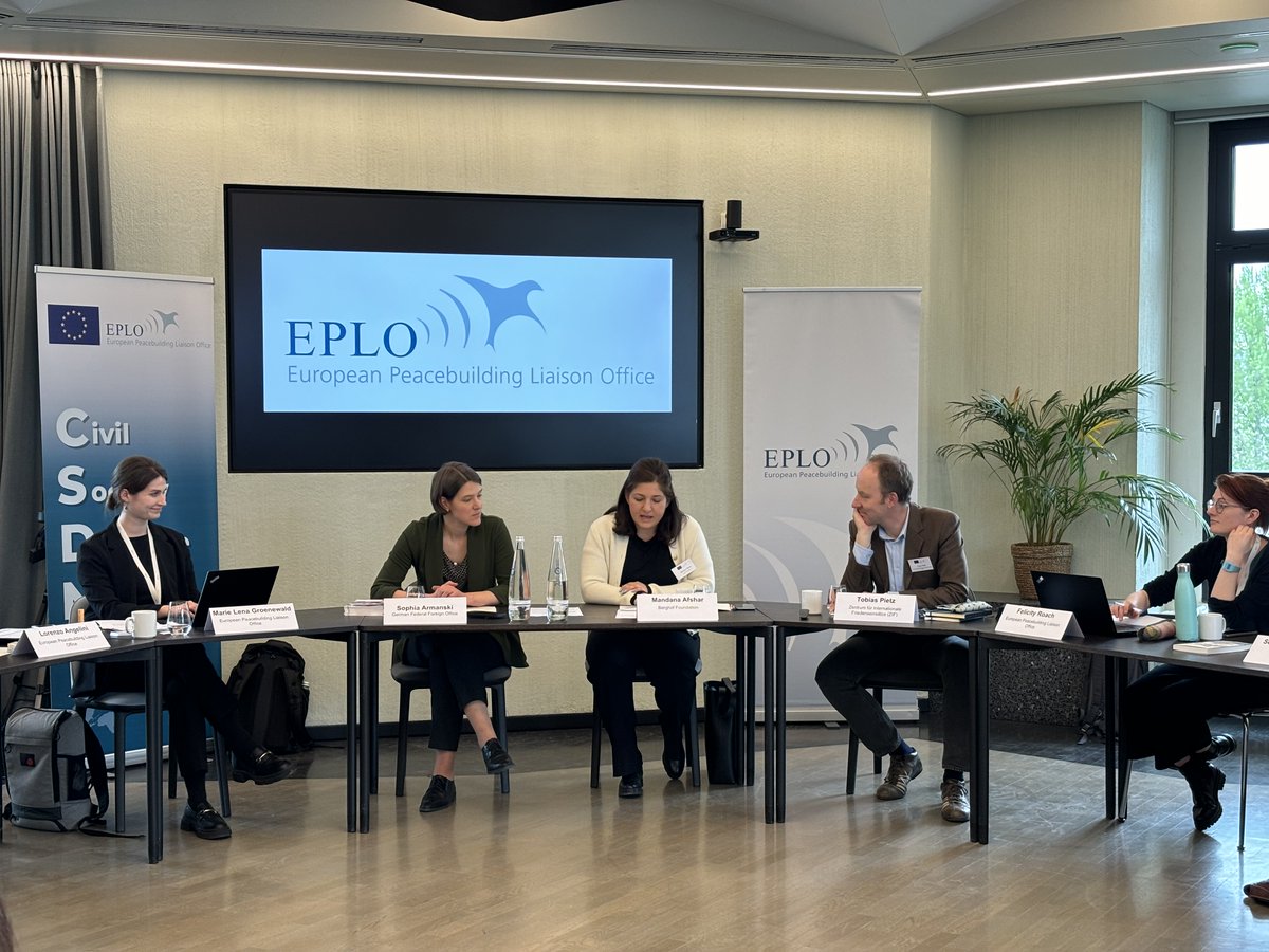 We are ending today’s roundtable meeting discussing Germany’s role in promoting peace in the EU’s external action with panelists Sophia Armanski (German Federal Foreign Office) and Tobias Pietz (ZIF). A big thank you to all participants for their contributions throughout the day!