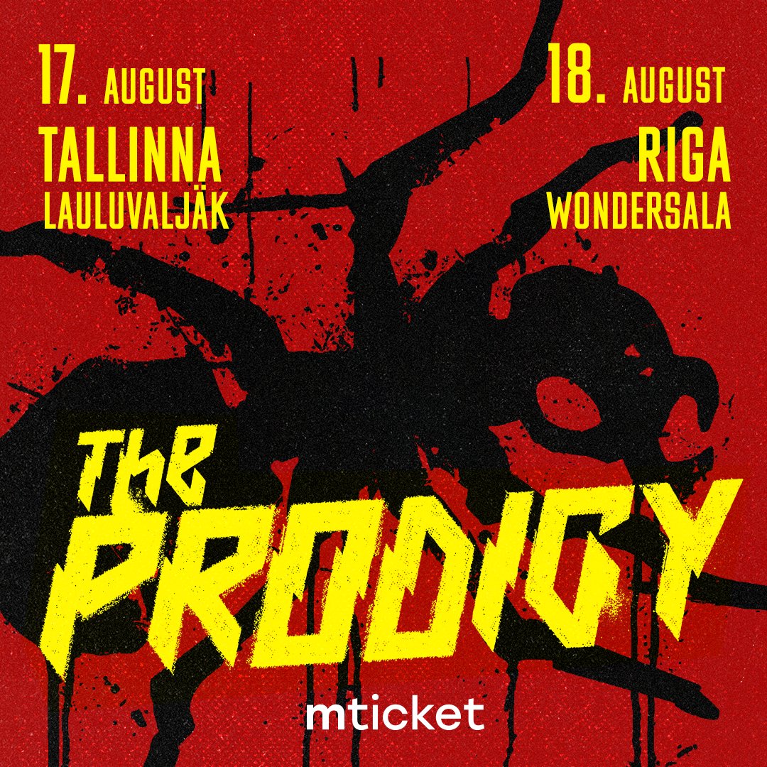 Warriors in Latvia and Estonia, The Prodigy will be heading over in August for two special headline shows in Tallinn on the 17th & Riga on the 18th! Tickets onsale Tuesday 16th April. Ticket links and more details at theprodigy.com
