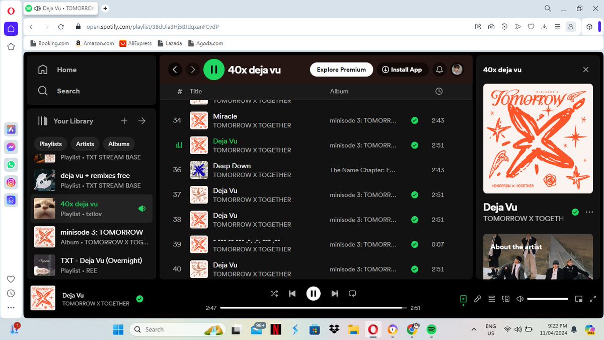 TerryKing_12's tweet photo. Spotify and stationhead let's go 🏆🤩

#TXT_DejaVu #TXT #TOMORROW_X_TOGETHER https://t.co/S3ETSkBEtY
