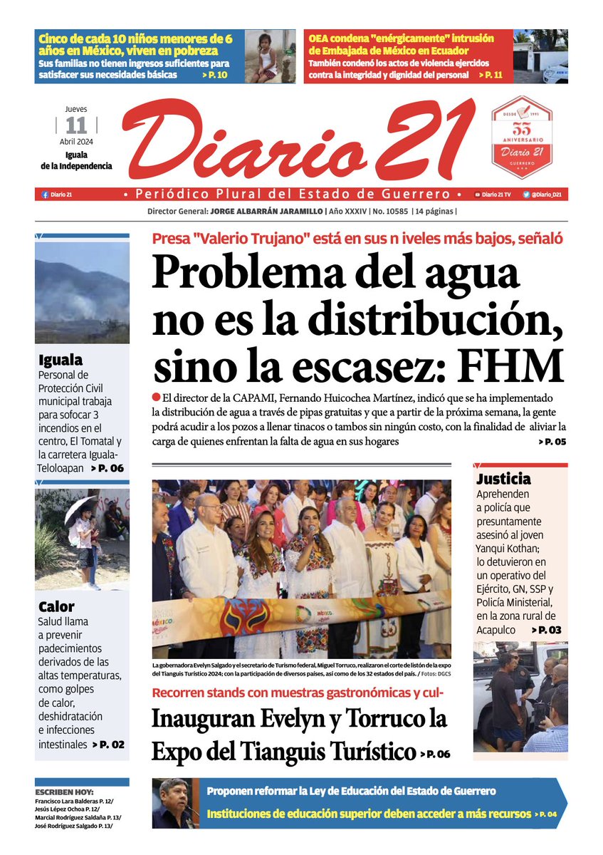 Diario 21 - Consulta nuestra edición del día de hoy 📰 diario21.com.mx/periodico-en-l…