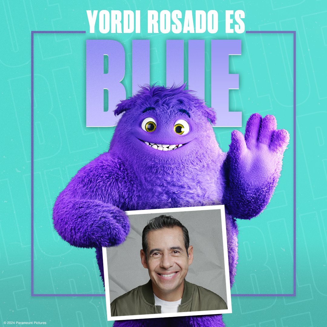 Todos necesitamos un AMI como él. @YordiRosado es Blue. #AmigosImaginarios, mayo 15, solo en cines.