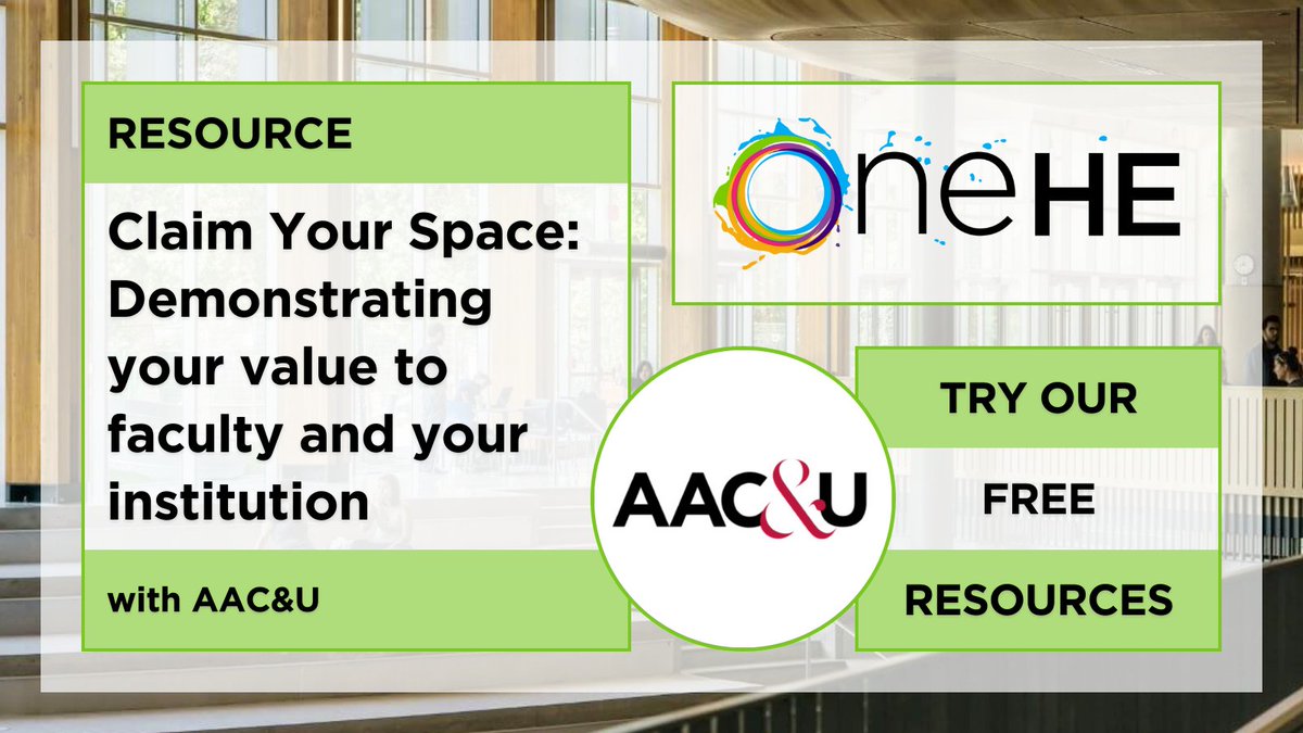 oneheglobal's tweet image. Working with @AACU&amp;amp; leading CTL directors, we've launched the latest free courses for current &amp;amp; aspiring CTL leaders at #GEPA24 bit.ly/3xtRBhP
#teachingandlearning  #CTL  #highered #PODnetwork #highereducation