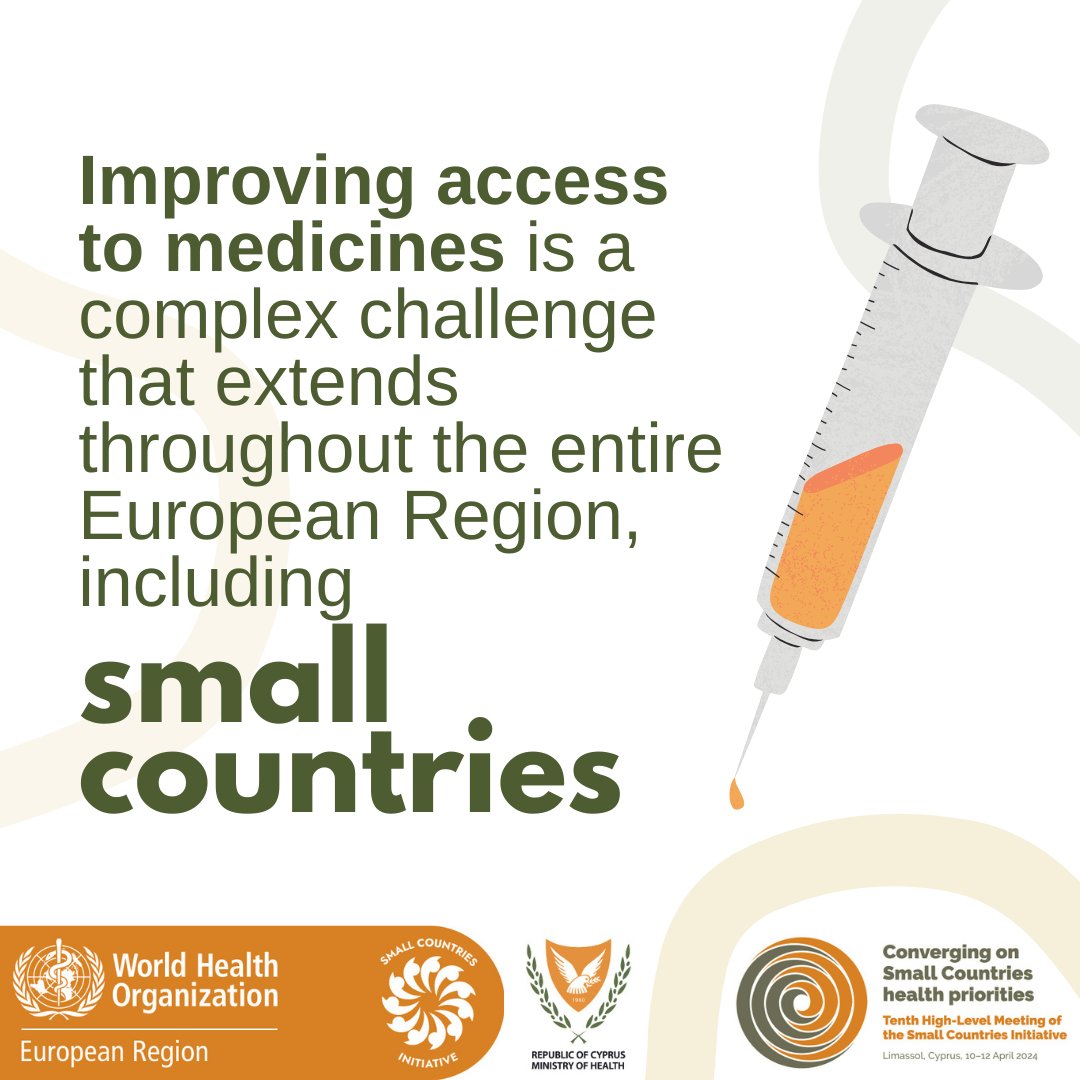 The challenges associated with improving #access2meds are complex & exist across the WHO/Europe Region, including in 11 small countries. Learn how WHO/Europe’s new Access to Novel Medicines Platform #WHONMP is tackling these issues: bit.ly/4aMhnvZ