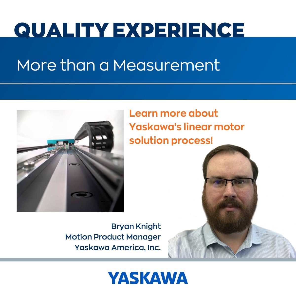 Yaskawa seeks ways to enhance our motion control systems and reduce development time. Bryan Knight's testimonial in #Fagor Automation #Magazine8 details how Yaskawa is at the forefront of pre-engineered linear solutions. go.yaskawa-america.com/5o9kbyjc #YaskawaMotion #MotionControl