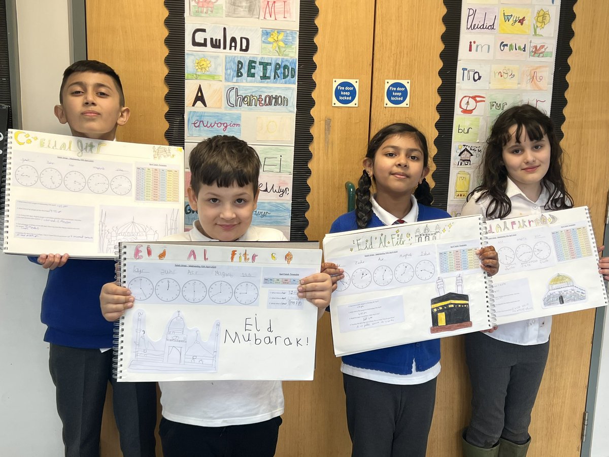 Miss Nawaz and Miss Offers are super proud of our children today. They have applied their numeracy skills when learning about Eid Al Fitr! 🌙🕌#Team34