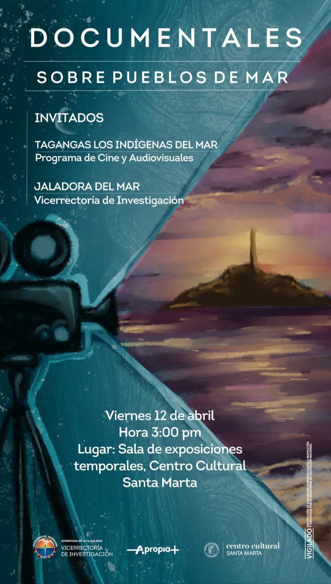 #SantaMarta |🦞 Descubre cómo contamos el mar en estas historias que presentará @Unimagdalena este viernes en nuestro centro cultural. ¡Te esperamos! 🗓️ Viernes 12 de abril 🕐 4:00 – 6:00 p.m. 📍Centro cultural del Banco de la República, Santa Marta 👉 ow.ly/vNOZ50RcP27