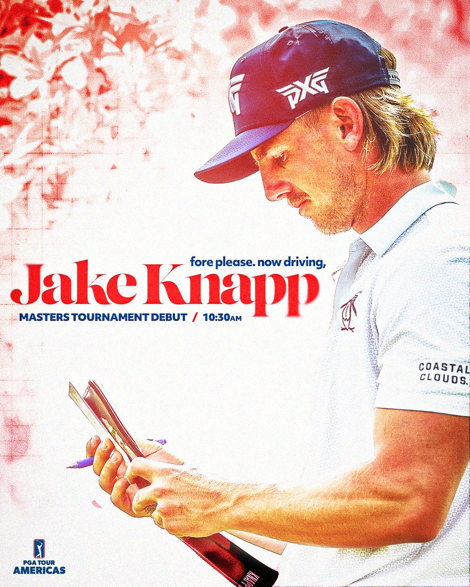 They grow up so fast. 3-time PGA TOUR Canada winner and @PGATOUR rookie Jake Knapp makes his #theMasters debut today at Augusta.