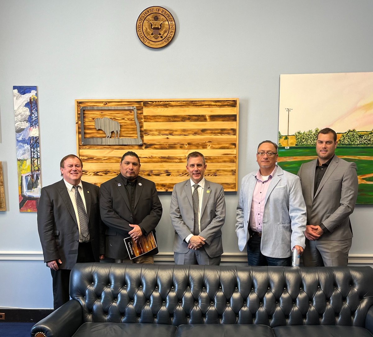 Always a great honor to meet with council members and other officials from the Standing Rock Sioux Tribe. We discussed the reauthorization of the Dakota Water Resources Act and water infrastructure programs.