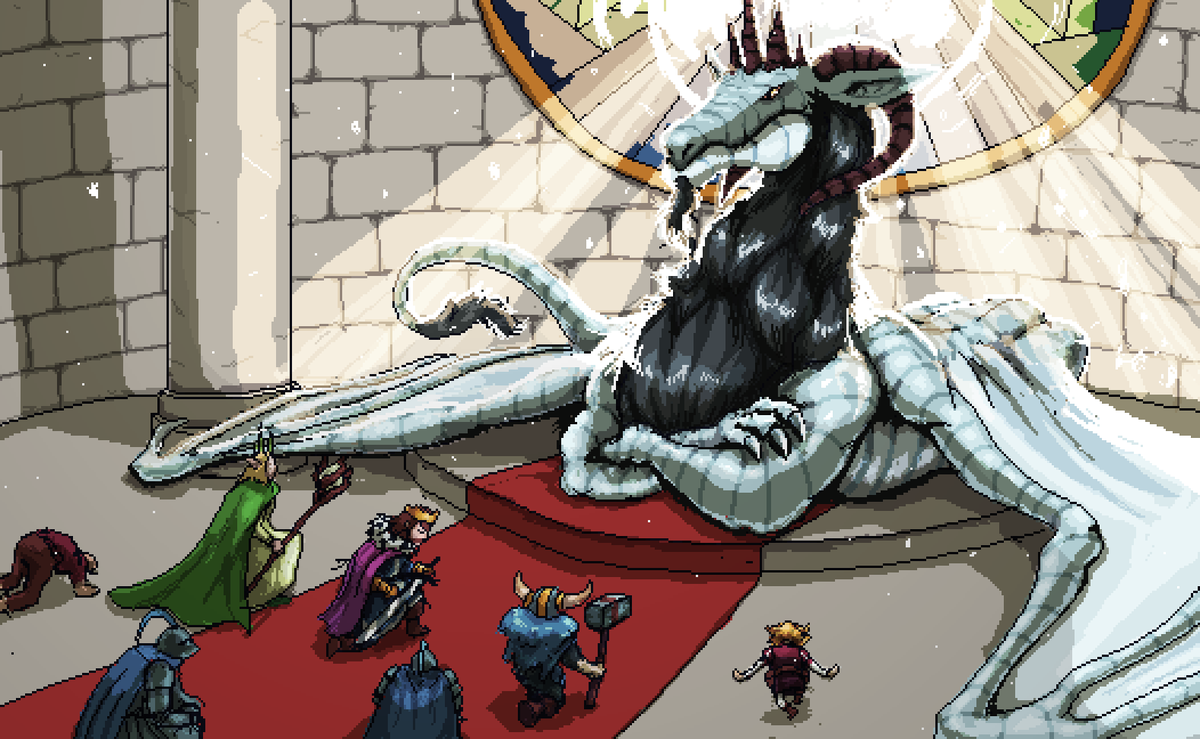 sacgamedevs's tweet photo. Starting off the day we have Kobold Tactics. Kobold Tactics is a D&amp;D inspired tactical roguelike where you control of a horde of monsters and use them to destroy the villagers and their evil (good) overlord Pewter, the Silver Dragon. Check it out https://t.co/CJdGWthkk7 #ccs2024 https://t.co/sw9pAQGVnl
