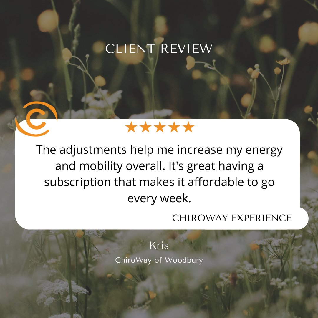 We love hearing ChiroWay success stories!🧡

#chiroway #chirowaychiropractic #chirowaychiropractor #chiropractor #chiropractic #chiropracticcare #tension #wellbeing #selfcare #holisticcare #holistic #chiropracticadjustment #gogreen #springhassprung #stressawarenessmonth