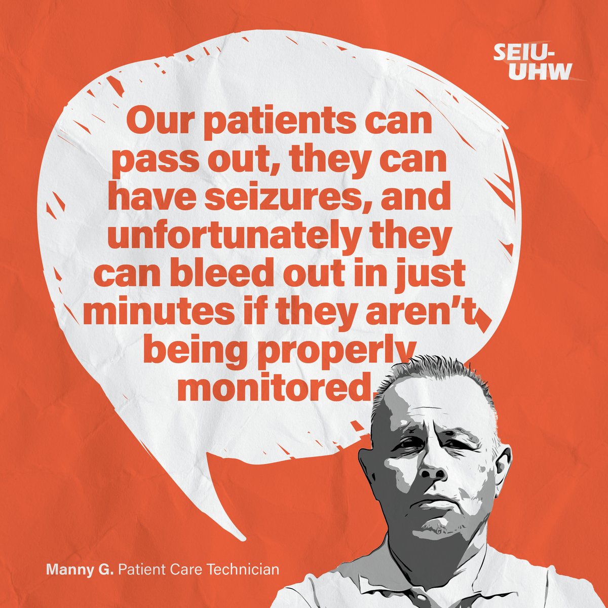 Manny is a patient care technician at @Fresenius who has seen the cost of understaffing with his own eyes and is fighting to #FixDialysis to ensure our patients get the care they deserve. What’s your message to the dialysis corporations? Comment below. #United4All