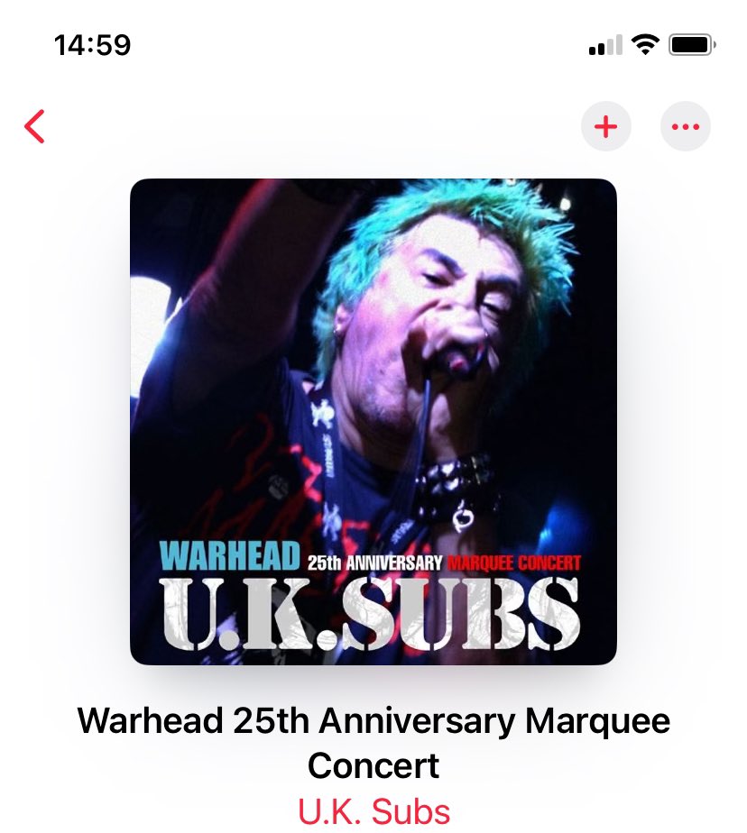 Today’s gym soundtrack. @UKSubs #warhead #punk. Long live Charlie Harper!