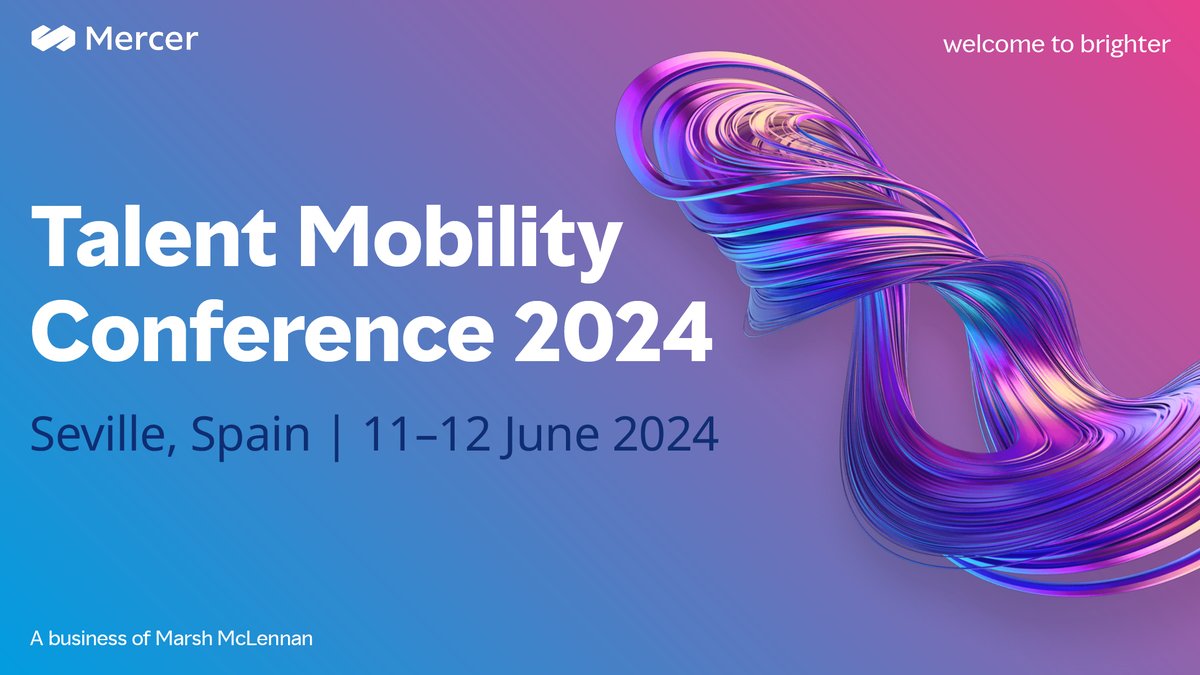 In a world of constant change, discover the future of talent #mobility. Don't miss our upcoming conference where #HR professionals across Europe and beyond can learn, network, and discuss the new horizons for global #talent management. bit.ly/49xGykP