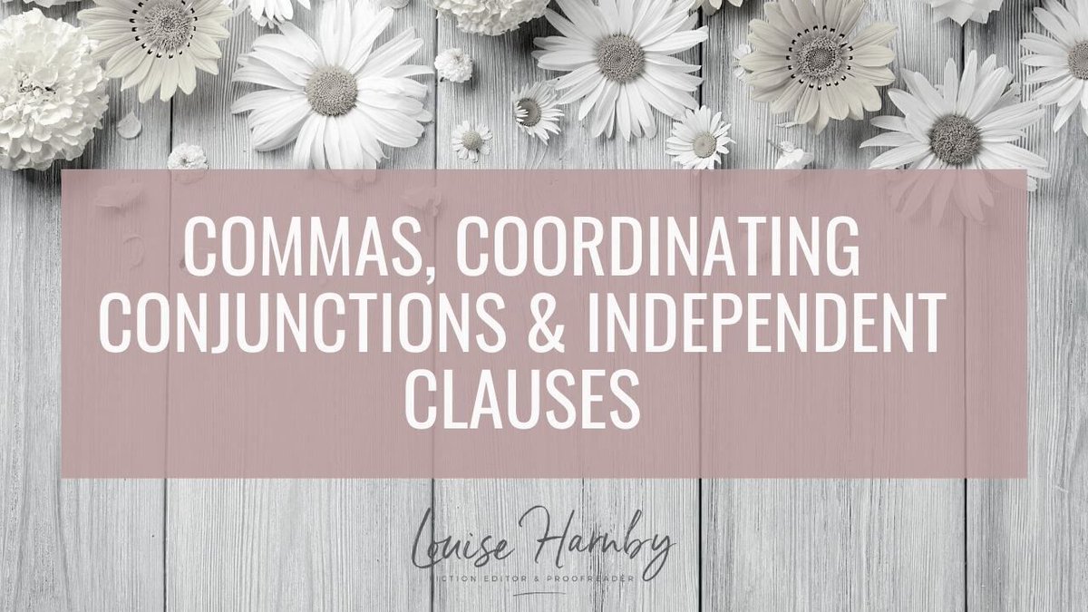 Should we use a comma before coordinating conjunctions and independent clauses in fiction? 🤔 It depends. It always depends! bit.ly/3ZKlNix