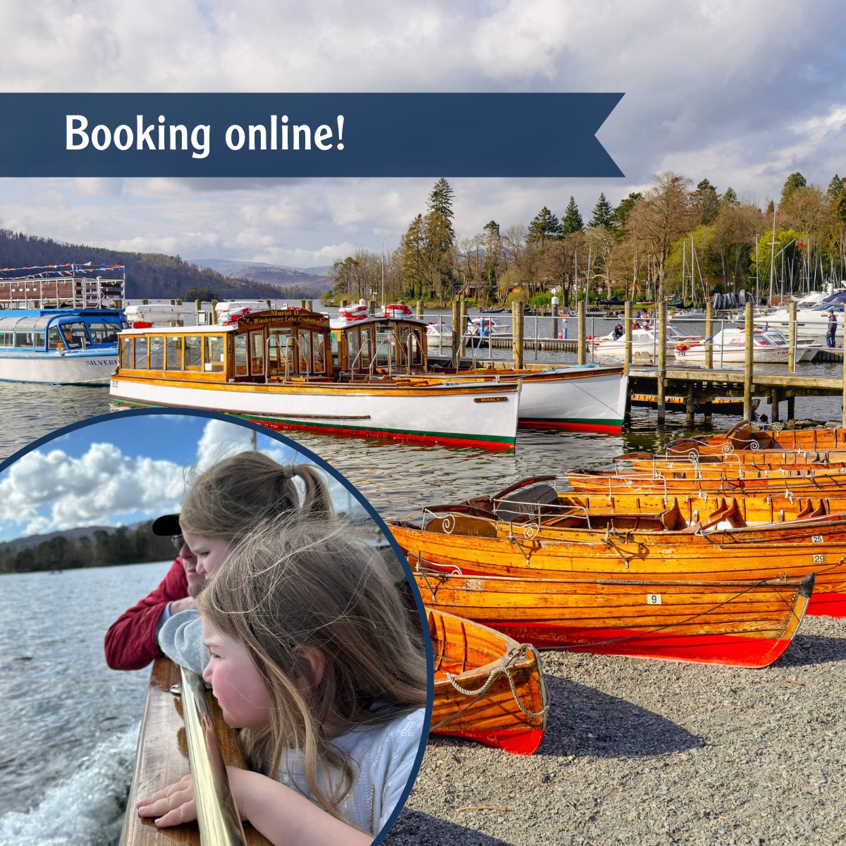 Booking online is quick and easy, especially for popular options like self-drives and rowboats 🚤 Skip the wait and secure your spot to explore Windermere. Choose from scenic cruises, rowboats , or self-drives for a touch of independence. ⚓ Book here - ow.ly/CNNh50R7BnU