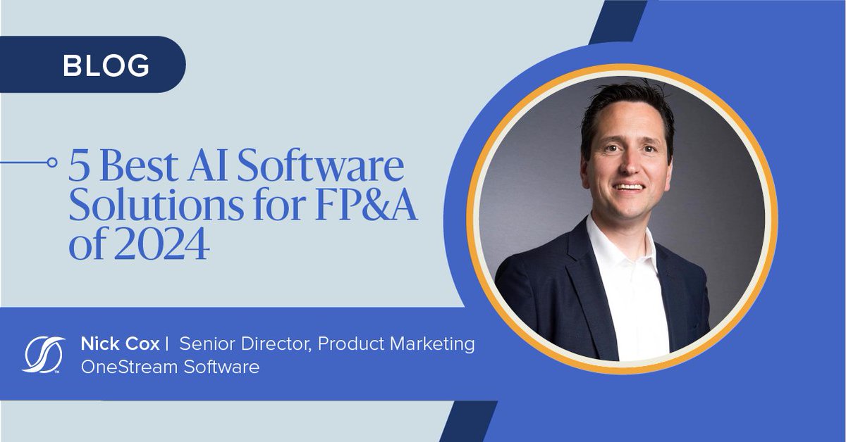 In recent years, FP&A providers have seen a relative explosion in the number of #AI software solutions.  In this blog, we will examine the Top 5 AI #software solutions for FP&A in 2024 using our own qualifications. Read on here: hubs.li/Q02rSsQk0