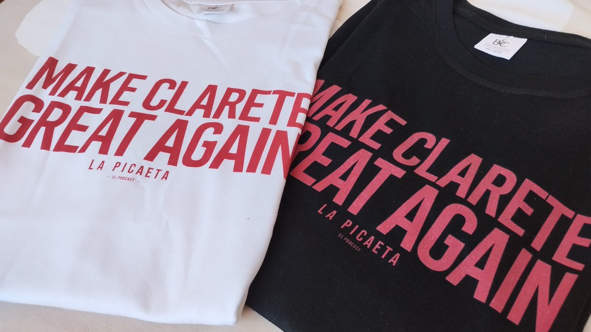 ¡¡¡Ya llegaron!!! #MakeClareteGreatAgain