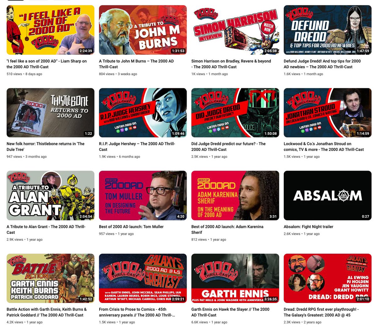 Get Thrill-power injected direct into your optical sensors: subscribe to the 2000 AD @YouTube channel – get podcasts, reading guides, online panels, & trailers! Sub now at youtube.com/@2000ADcomics