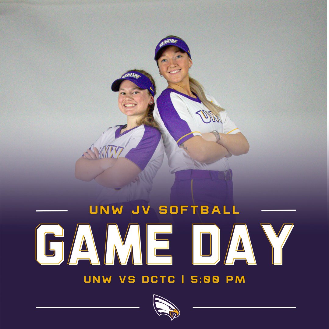It's a JV Game Day!!
Today, the team takes on Dakota County Tech at 5 pm! Come and cheer on your Eagles!

#unwsoftball #unweagles #competewithpurpose #4Him