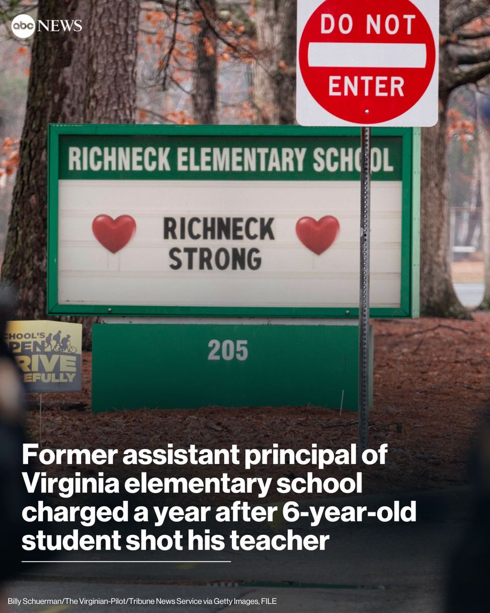 The former assistant principal of Richneck Elementary School in Newport News, Virginia, where a 6-year-old student shot his teacher in January 2023, has been indicted for child abuse, according to court documents. Read more: trib.al/d1TiXDk