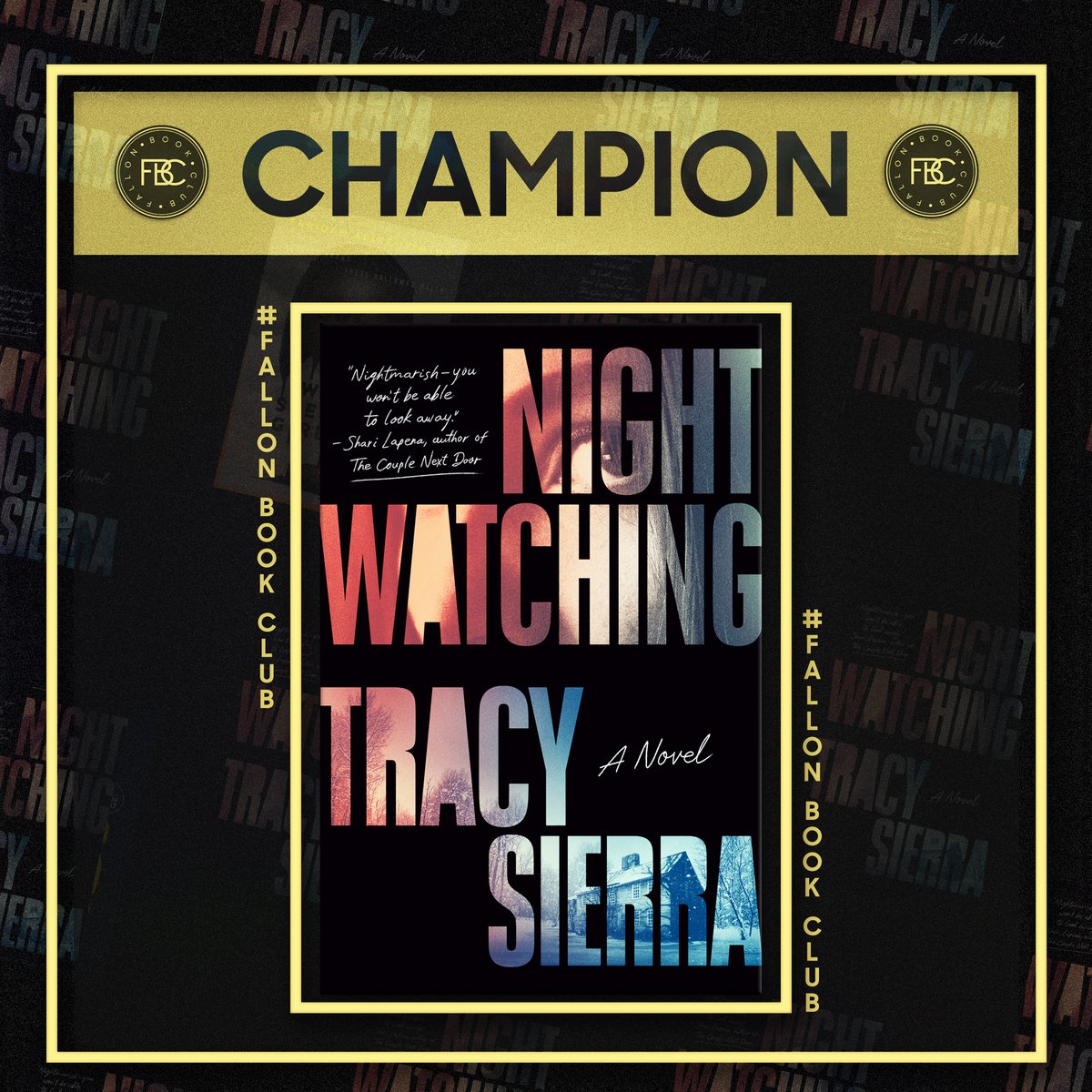 Congratulations to our #FallonBookClub Spring Read Winner: Nightwatching by @tsierraauthor! Who’s ready to start reading with us? 📚 #FallonTonight