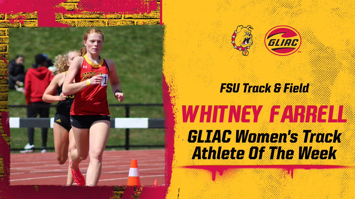 Ferris Athletics (@ferrisathletics) on Twitter photo Congrats! FSU's Whitney Farrell earns GLIAC Women's Track & Field Athlete of the Week honor! tinyurl.com/4xcmpda8 <a href="/Ferris_TRK_XC/">Ferris_TRK_XC</a> Congrats! FSU's Whitney Farrell earns GLIAC Women's Track & Field Athlete of the Week honor! tinyurl.com/4xcmpda8 <a href="/Ferris_TRK_XC/">Ferris_TRK_XC</a>