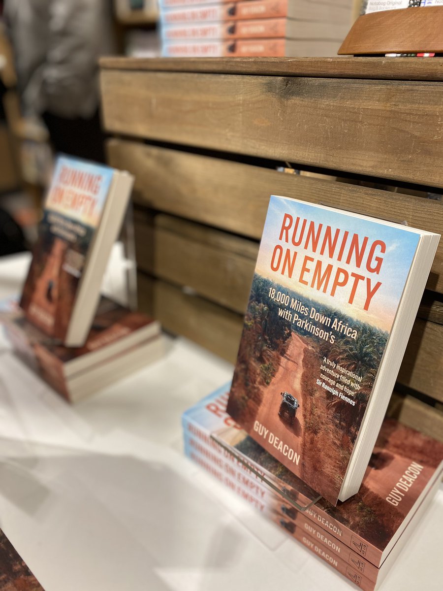 We are finishing #WorldParkinsonsDay at @StanfordsTravel celebrating the launch of Guy Deacon’s book, Running on Empty, which documents his incredible journey through Africa raising awareness of Parkinson’s. Find out more at cureparkinsons.org.uk/events/guy-dea…