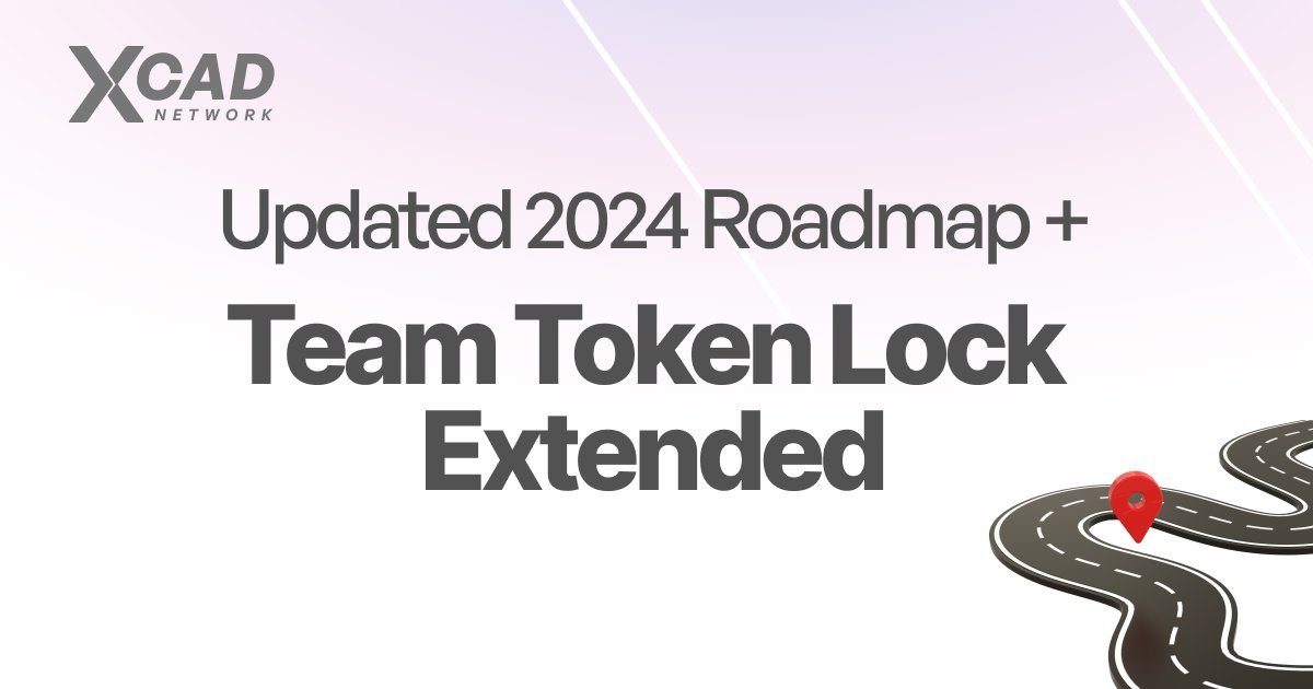 Our updated Roadmap focused on launching Creator Tokens. Team & Advisor Tokens are now locked until 25 or more v2 Creator Tokens have been launched 🔒 Read more: blog.xcadnetwork.com/updated-roadma…