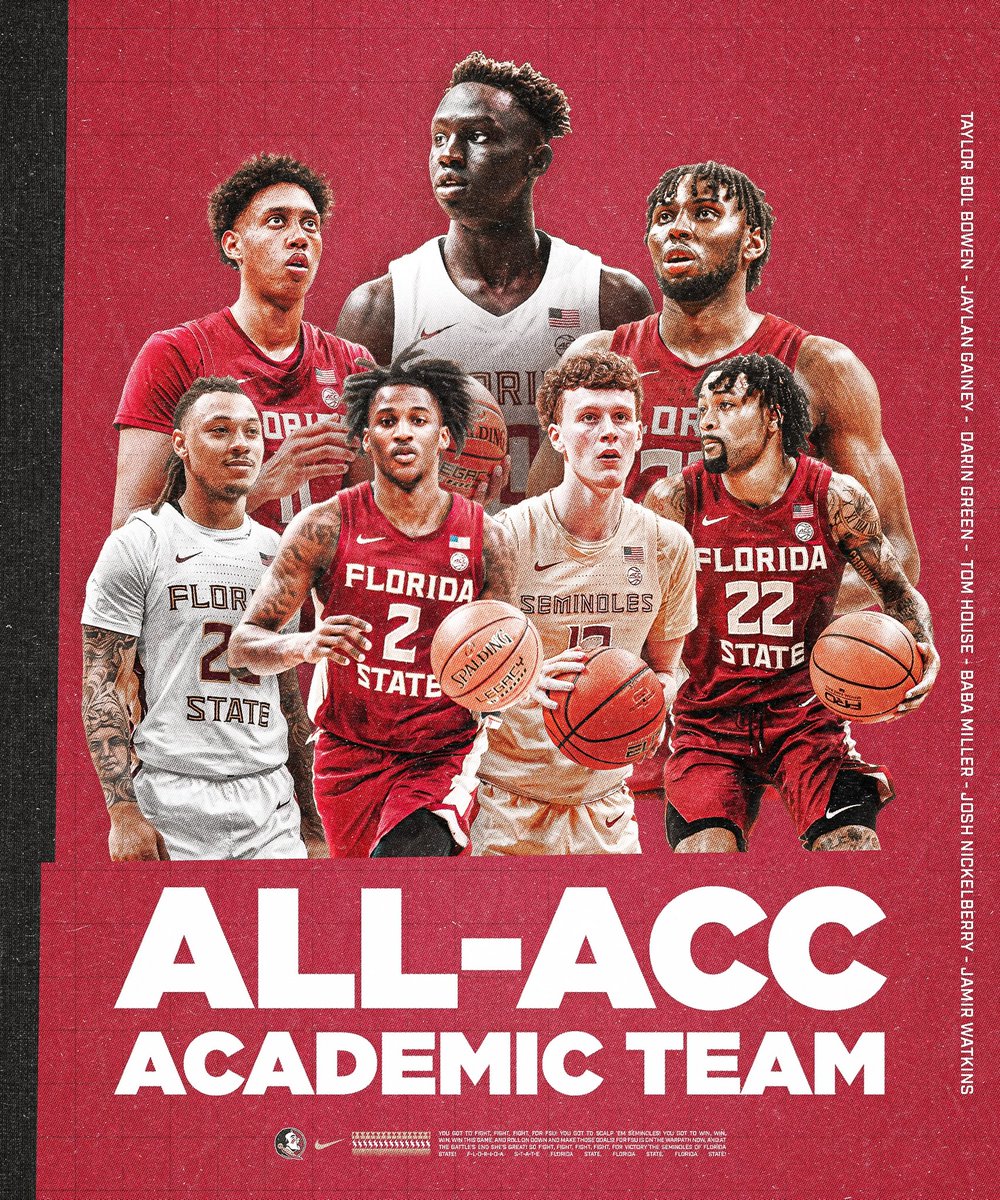 A school record with 7️⃣ members named to the ACC All-Academic Men’s Basketball team!!!
