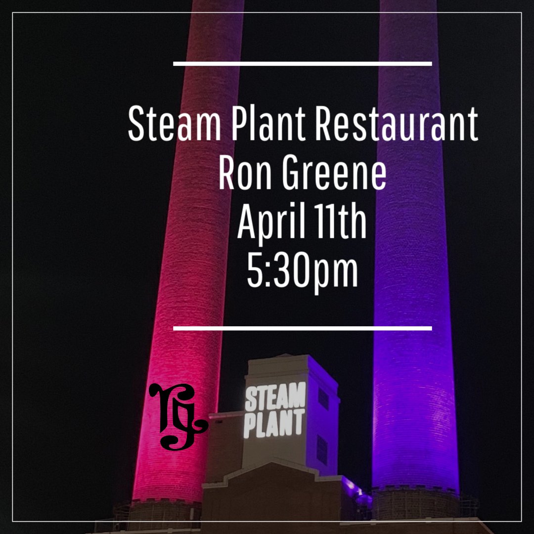 Steam Plant, every 2nd & 4th  Thursday.  Come have some yummy food or delicious drinks.  Music at 5:30

#gigs
#musicianlife
#supportlocal
#steamplant
#livemusic
#tetonguitars
#taylorguitars
#pnwmusician
#rongreenemusicdotcom
#MadeWithRipl via ripl.com