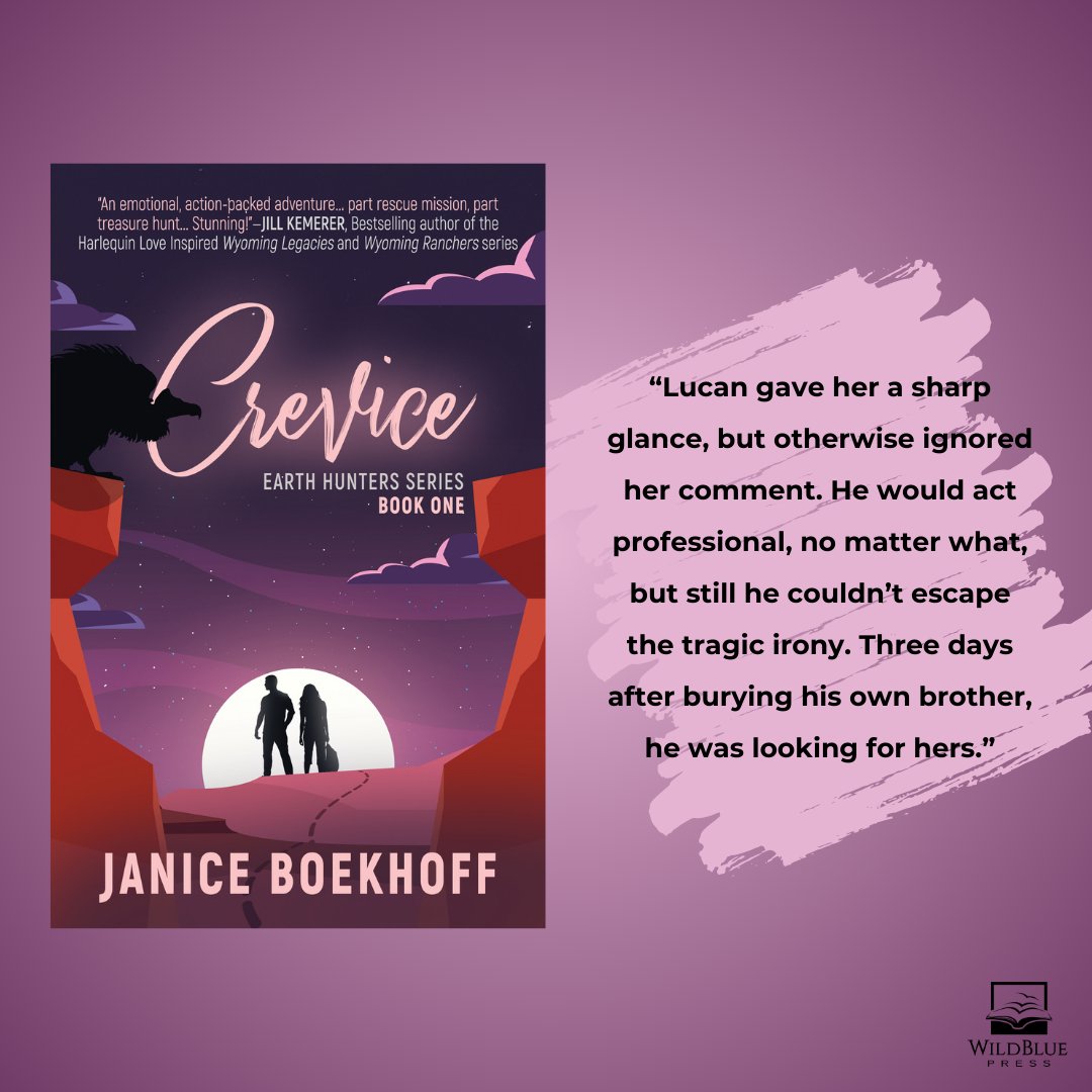 How can these two survive each other with so much anguish between them? Find out in CREVICE: wbp.bz/crevice #EarthHunterSeries #Crevice #Created #Romance #Suspense #JaniceBoekhoff #WildBluePress #IAN1 #TYB #authornetwork #iartg #BMRTG #SNRTG