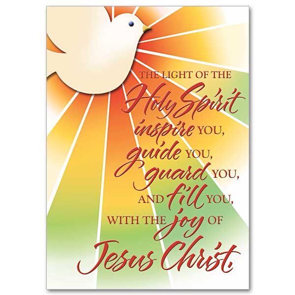 The sacrament of Confirmation is an important religious milestone. Honor this with a card and photo frame (G2779), a keepsake of her/his Confirmation Day. Also available are Confirmation cards for specific relationships. For more Confirmation cards, go to printeryhouse.org