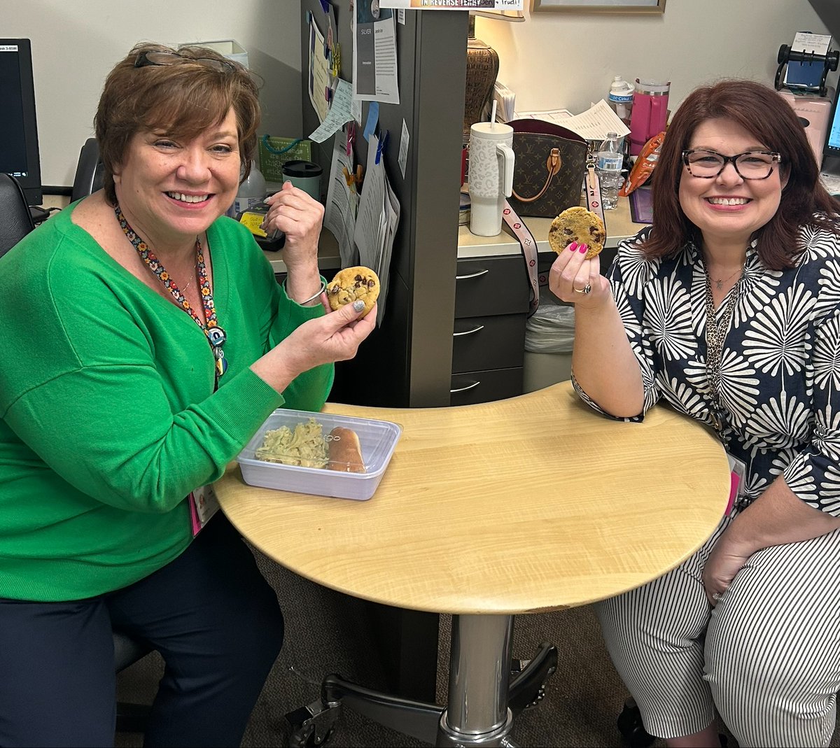 Thank you to @tiffstreats for surprising our staff with hot and fresh cookies!