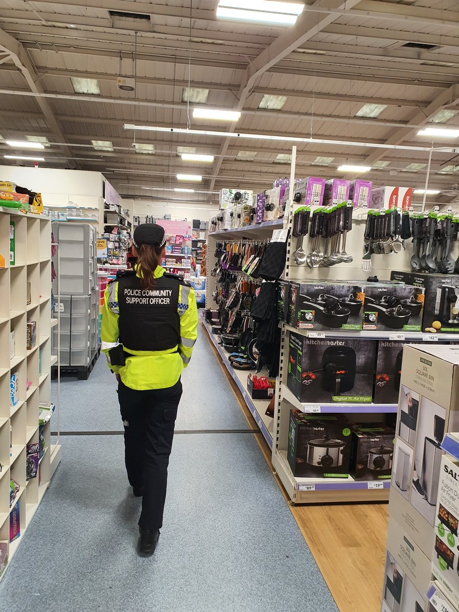PCSO's Jess & Jake have been visiting local stores today as part of OP Vulture! Providing reassurance to businesses, victims and the wider community in response to retail crime. Being a visable deterrent to shoplifters! And tackling repeat offenders and hotspots. #opvulture