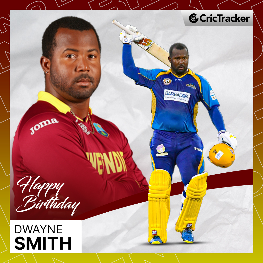 Here's wishing a very happy 40th birthday to former West Indies batter, Dwayne Smith!